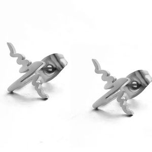 NEW women’s girls cute silver heartbeat earrings jewelry jewels